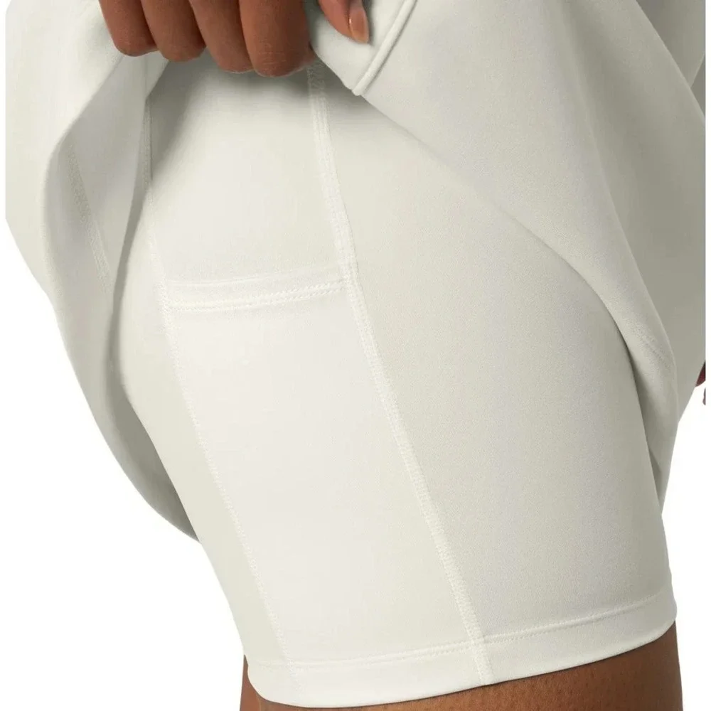 Mondetta Women’s White High Rise Pull-On Walking Skort, White, Size XL, New